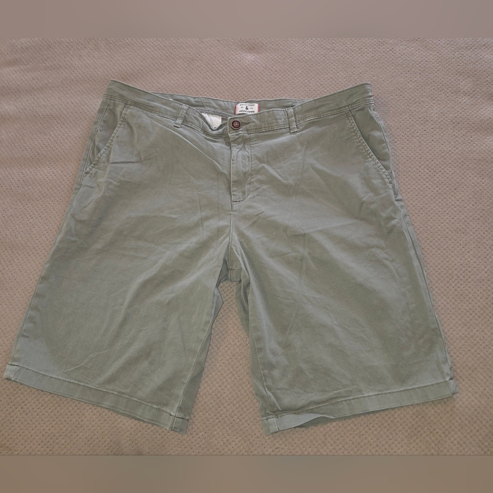 Jack & Jones Men's XXL Chino Shorts - green Preowned  - check pictures for cond